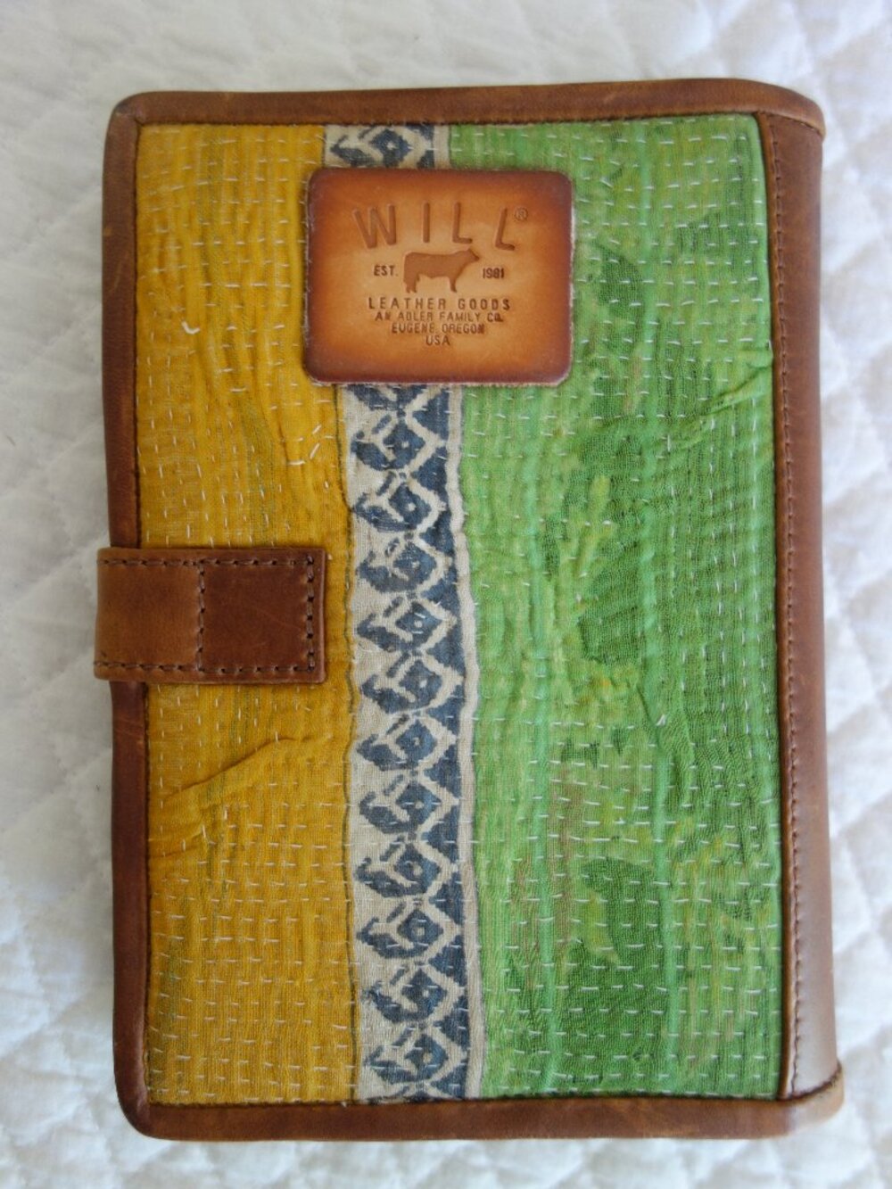 WILL LEATHER GOODS (Eugene Oregon) Unused Fabric Leather Journal
